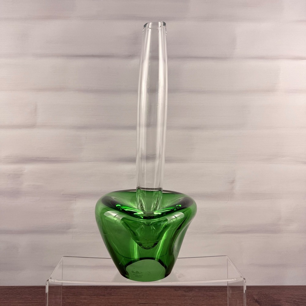 Rosenthal Studio-Linie Laura de Santillana Green Glass Vase 1980s